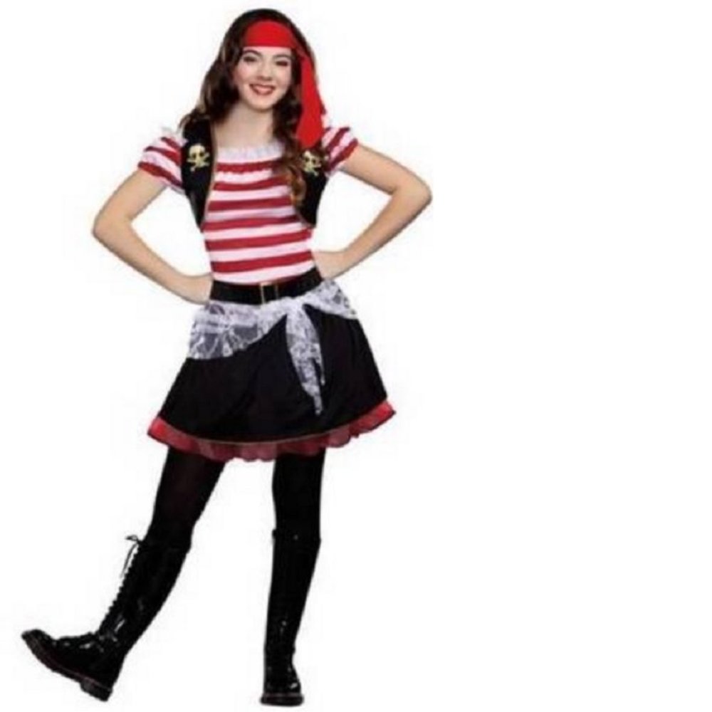 Teens Juniors BUCCANEER BEAUTY Pirate Halloween Costume Size Medium 9/11 NWT